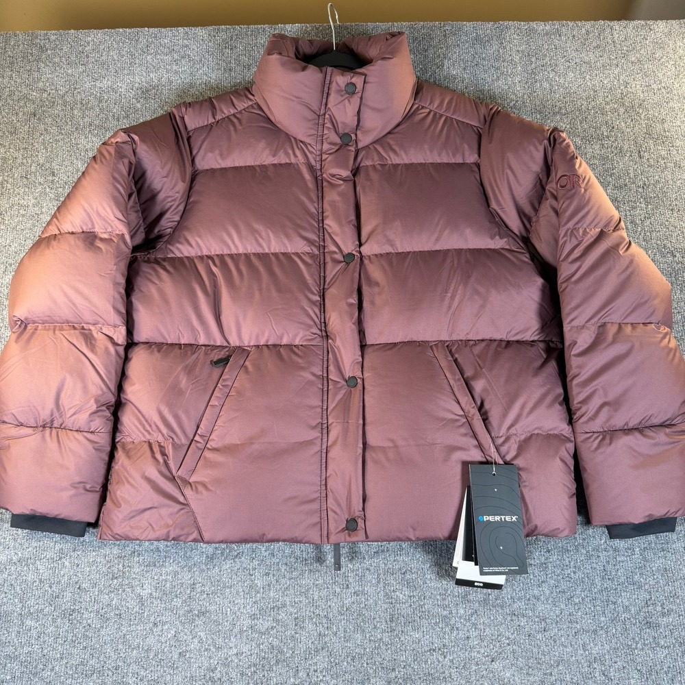 Outdoor Research Coldfront Down Jacket Elk Brown Puffer 700 Fill 283201 XL NEW